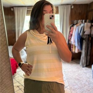 Loft Yellow and white tank